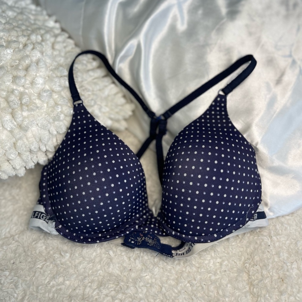 Tommy Hilfiger polka-dot bra